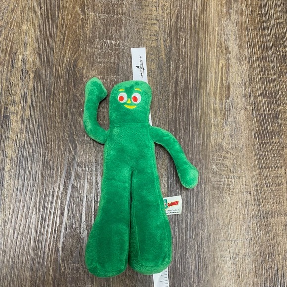 Gumby Green Plush 9" Prema Toy Stuffed Animal Bendable Character Figure Kid Gift - Picture 3 of 9
